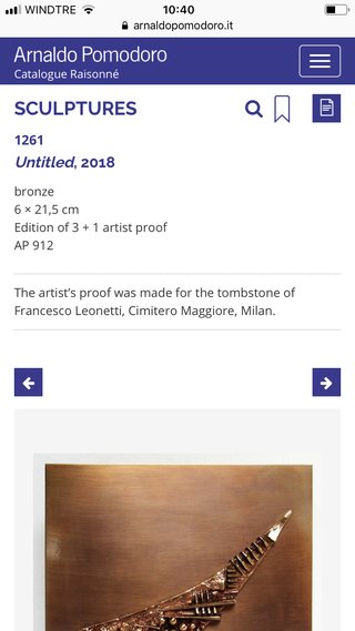 Fondazione Arnaldo Pomodoro, Il Catalogue Raisonné "in tasca"

La gestione dei dati si basa su un programma articolato e altamente personalizzato in Claris Filemaker Pro, che comunica con una applicazione web predisposta per riceverne i dati selezionati: questo consente di avere un'interfaccia di facile fruizione per tutti gli utenti, direttamente dal browser del proprio smartphone o computer.