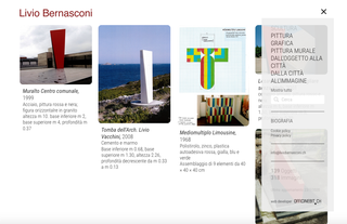 Archivio Livio Bernasconi, Filtri e ricerca

I contenuti di Artistwall possono essere organizzati in categorie o argomenti. Questi compaiono nel menù di navigazione e agiscono da filtri per selezionare i dati visibili. È sempre possibile cercare un'opera in particolare attraverso il campo di ricerca libera.