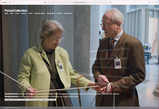 PanzaCollection, The website

The PanzaCollection web portal documents the history and development of the collection in relation to the lives of its creators.

(in the picture: Giuseppe Panza di Biumo, photographed by Alessandro Zambianchi during "The Panza Collection: An Experience of Color and Light" at Albright-Knox Art Gallery, Buffalo, New York, in 2007)