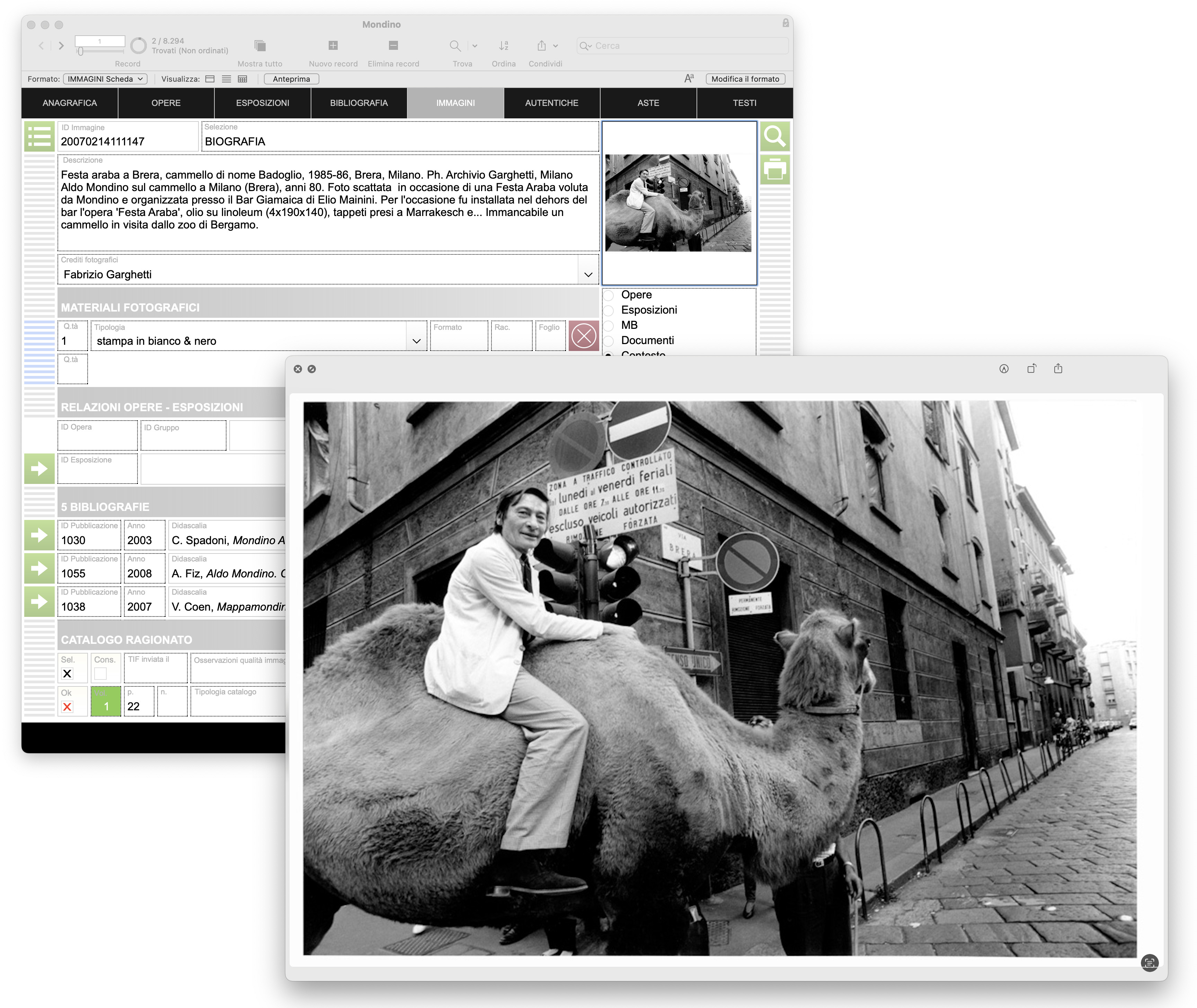 OFFICINEBIT.CH - Servizi digitali per l'arte - Archivio Aldo Mondino